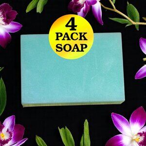 NEW Willow & Asian Flowers scented handmade soap. Set of 4 soap bars.